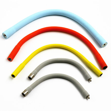 Silicone covered flexible gooseneck tube